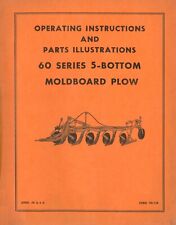 Allis Chalmers 60 Series Moldboard Plow Operators Parts Manual 5 Bottom Snap