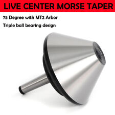 5 Mt-2 Bull Nose Live Center Morse Taper 2 Bull 75 Degree For Lathe 120mm