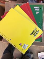 Spiral Notebook 5 Note Books Lot College Ruled One Subject 70 Sheets Each