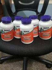 5 Bottles Now Foods Magnesium Citrate 400 Mg 120 Veg Capsules