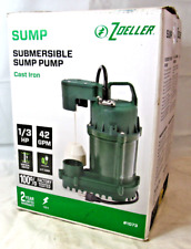 Zoeller 13 Hp Cast Iron Submersible Sump Pump 1073 Clean Open Box See Pics