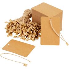 200 Pack Large Kraft Paper Gift Tags Merchandise Tags Brown 2 X 4