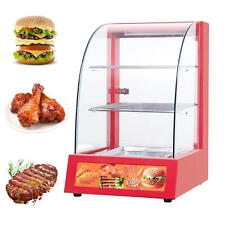 Commercial Arc-shaped Food Display Case 110v Pastry Display Case 3-tier Warmer