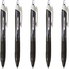 Uni-ball Jetstream Rt Retractable Roller Ball Pens Rubber 1.0mm Black 5 Pcs