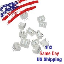 Jst Xh2.54mm 3 Pin Right Angle Wire Cable Connector Header Male Pcb Usa 10pcs