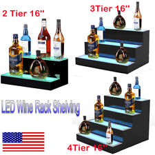 16 234 Step Led Liquor Bottle Lighting Display Shelf For Home Bar Commercial