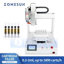 Zonesun Automatic Cartridge Filling Machine Tabletop Oil Liquid Filler Zs-el221