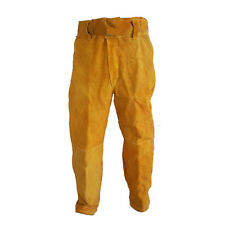 Welding Heat Insulation Protection Safety Leather Work Pants Work Long Trousers