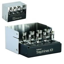 Dental Implant Trephine Drills Kit 8pcs Set Polished Surgical Surgery Ce