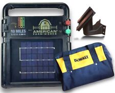 American Farmworks 10 Mile Solar Fence Energizer With Free Gifts