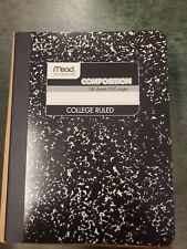 12 Pack Lot Composition Books Notebooks College Ruled Paper 100 Sheets Black