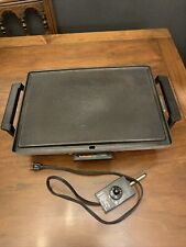 Vintage Toastmaster Electric Griddle Model 1208 Temp Control Made In Usa Tested