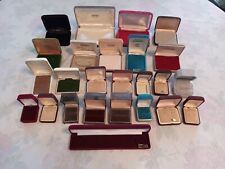 Lot Of 25 Vintage Jewelry Boxes For Display Use Or Presentation As Is - Empty