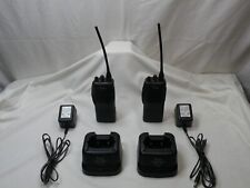 Icom Ic-f21 4w 16 Channels Uhf Radio Wbattery Charger Antenna Lot Of 2