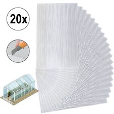 20x Polycarbonate Greenhouse Panels Twinwall Sheets Double Uv Protected Roof 4mm