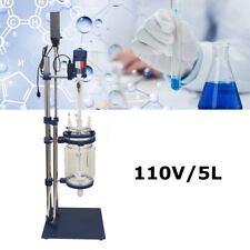 5l 110v Pilot Plant Jacketed Glass Chemical Reactor Glass Reactor Lab Glassware
