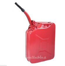 5 Gallon Nato Style 20l Red Jerry Can Oil Fuel Gas Steel Tank W Spout