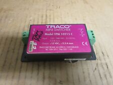 Traco Mini Switcher Model Tpm 10215c 100-240vac 15vdc 0.3a Amp Tpm10215c