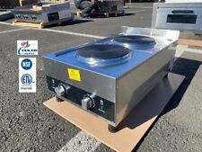 New Commercial Electric Two Burner Hot Plate Stove Range Restaurant Use Nsf