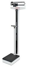 Detecto 349 Weigh Beam Physician Scale Height Rod Wheels Handpost 400lb X 4oz