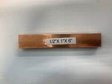 2pcs 12 X 1 X 6 C110 Copper Bar Solid Flat Mill Bus Bar Stock