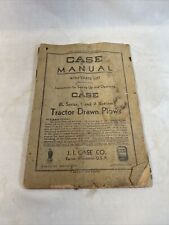Case Vintage Bl Series 1 2 Bottom Plow Operation Parts Manual
