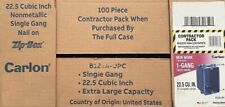 100 Carlon B122a-upc 1-gang 22 Cu. Heavy Pvc One Case Of New Work Outlet Box