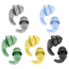 2 Reusable Silicone Ear Plugs Noise Cancelling Earplugs Protector Study Sleep