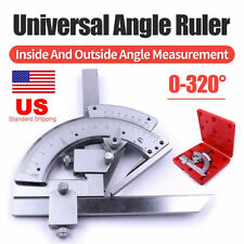 Carbon Steel 0-320 Precise Angle Measuring Finder Ruler Bevel Protractor Tool