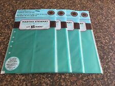 4 Martha Stewart Avery Sheet Protectors 5.5 X 8.5 Secure Top Load - 5 Pack