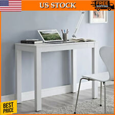 Home Parsons Computer Desk With Drawer Office Furniture Modern Laptop Pc Table