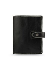 Filofax Pocket Size Malden Organizer- Black Leather - 028627