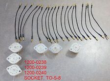 Lot Of 26 Wires And Sockets For Hp Test Equipments