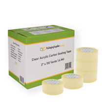 Packing Tape 36 Rolls 2 X 110 Yards 330 Ft Box Carton Sealing Clear 1.6 Mil