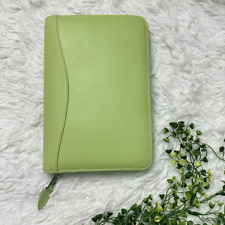 Scully Zip Planner Soft Lamb Leather In Mint Monthly Weekly Planner 2014 New
