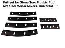 Mortar Mixer Rubber Super Blades Set 6 8 Cubic Feet Mixer. Toro Stone 132-7156