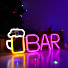 Neon Bar Signsbeer Led Neon Light For Wall Decor Usbbattery Powered Bar Neon
