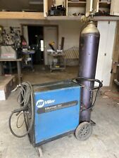 Miller Millermatic 250 Mig Welder Wire Feeder With Large Mixed Gas Bottle