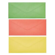 Lot Of 30 Colored Business Envelopes 3 Colors 4-18 X 9-12 In