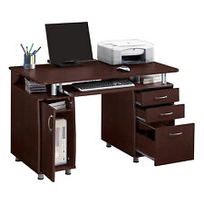 Computer Desk Pc Laptop Table Wdrawer Home Office Study Workstation 3 Colors