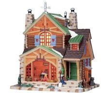 Lemax Vail Village Cozy Log Cabin Lighted House Ski Lodge 05077 Retired