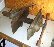 Antique Emmerts Pattern Makers Vise No. 82 Patent 1891 18x7 Jaws Works Great