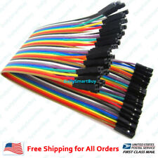 40pcs 10cm 20cm 30cm 50cm 2.54mm Female To Female Wire Jumper Cables For Arduino