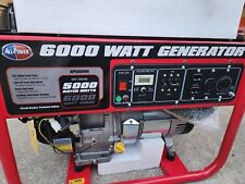 All Power 6000-w 120240v Portable Gas Powered Generator With Wheel Kit Home Rv