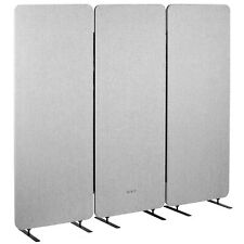 Vivo Gray 72 X 66 Inch Privacy Panel Office Partition Cubicle Room Divider