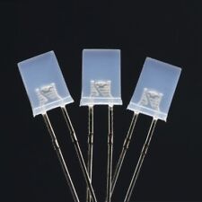 50pcs 2x5x7mm Square Led Diodes Diffused Rectangle White To Blue Light Emitting