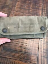 Vintage Us Military Surgical Instrument Kit Minor Field Surgery Fraass Surgical