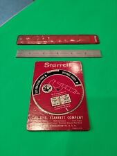 Starrett No. C606r Steel Rule Ruler 6 W Sheath Plus Starrett Screw Drill Chart