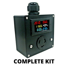 Drok Power Meter Nema L6-30 Complete Kit 200-240v Voltmeter Outlet Box
