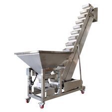 Dump Stainless Steel Feeder Conveyor Feeding Machine 220v 6.23ft